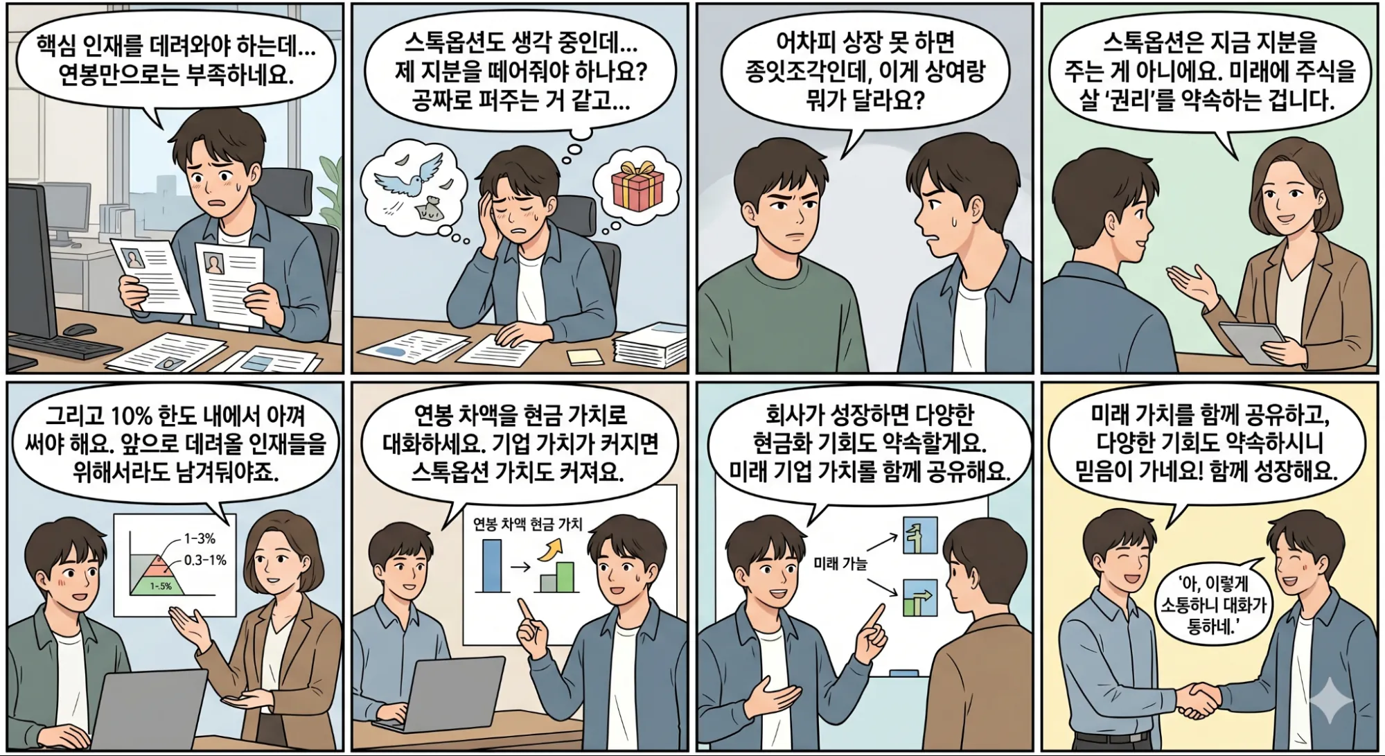 스톡옵션 설명 커뮤니케이션 예시